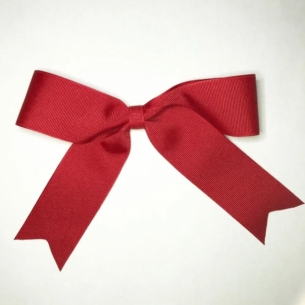 Girls Red Small Hair Bow